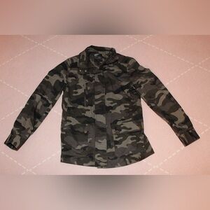 Maverick The Collection Camo Women’s Utility Jacket Large Full Zip Green